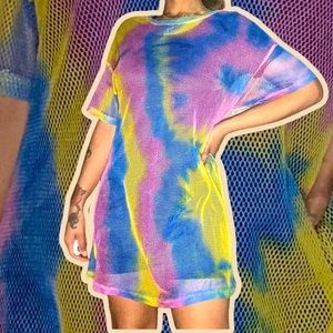 Fluorescent Mesh Cover up